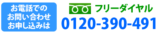 お電話でのお問い合わせ:0120-390-491