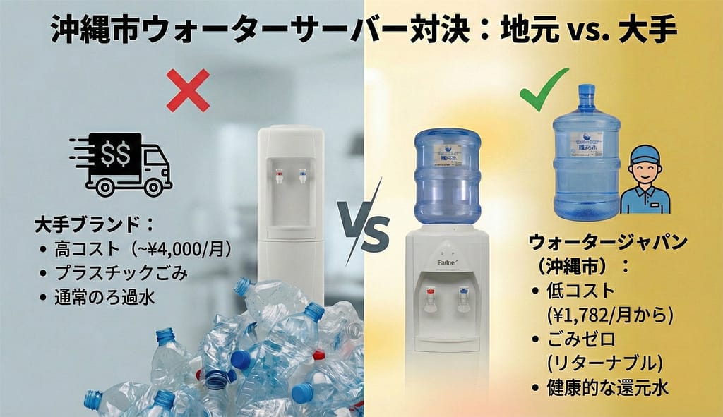 ウォーターサーバーは「地元密着」が断然安い!大手他社と料金・サービスを徹底比較