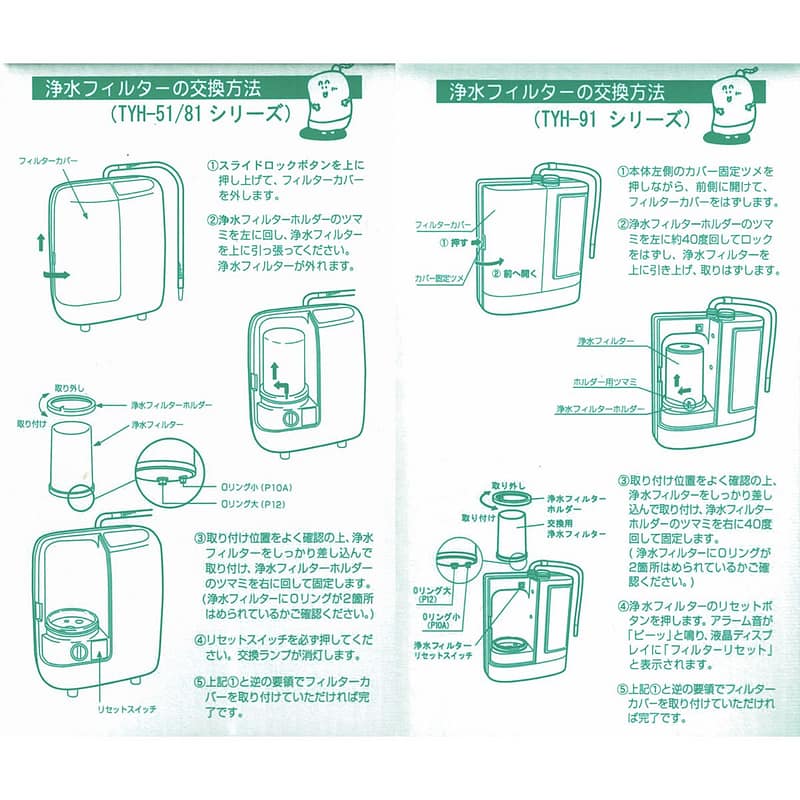 MW-7000C スペア浄水フィルターカートリッジ | ウォータージャパン